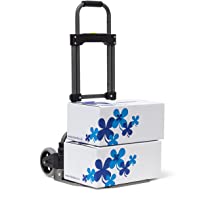 Relaxdays 10019097 Carro Transporte Plegable 70 Kg- Medidas: 97.5 x 39 x 42 cm- Peso: 3.7 kg- Gris metalico- 96-5 x 39 x…